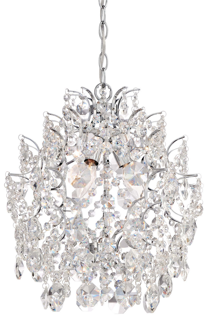 Minka-Lavery 3150-77 Isabella'S Crown Three Light Mini Chandelier, Chrome Main Image.jpg