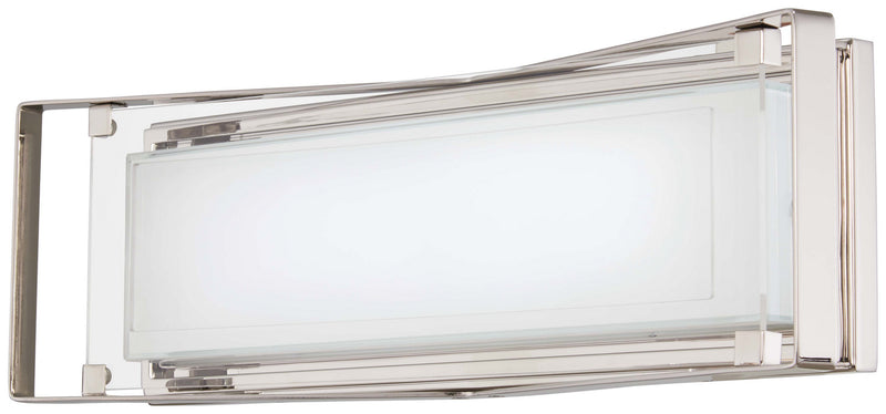 George Kovacs P1183-613-L Crystal Clear LED Bath, Polished Nickel Main Image.jpg