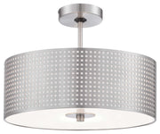 George Kovacs P5747-084 Grid Three Light Semi Flush Mount, Brushed Nickel Main Image.jpg