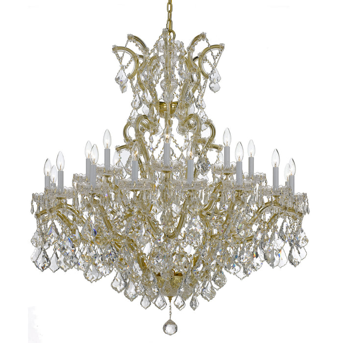 Crystorama 4424-GD-CL-MWP Maria Theresa 25 Light Chandelier Gold Main Image.jpg