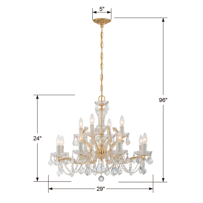 Crystorama 4479-GD-CL-MWP Maria Theresa 12 Light Chandelier Gold Alternate Image.jpg