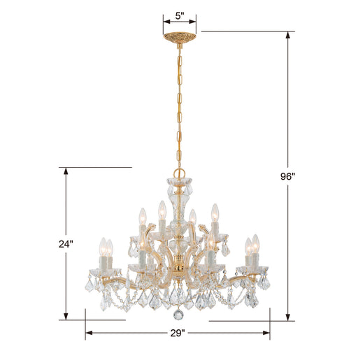 Crystorama 4479-GD-CL-S Maria Theresa 12 Light Chandelier Gold Alternate Image.jpg