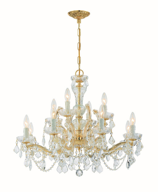 Crystorama 4479-GD-CL-S Maria Theresa 12 Light Chandelier Gold Main Image.jpg