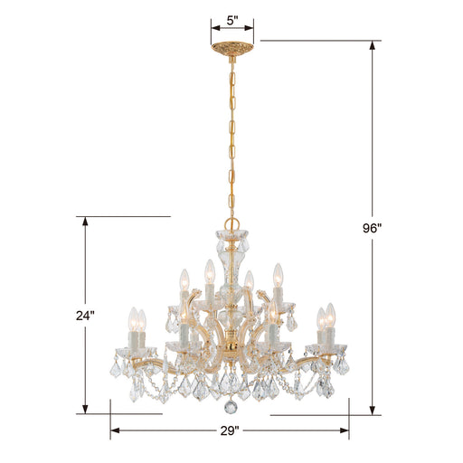 Crystorama 4479-GD-CL-SAQ Maria Theresa 12 Light Chandelier Gold Alternate Image.jpg