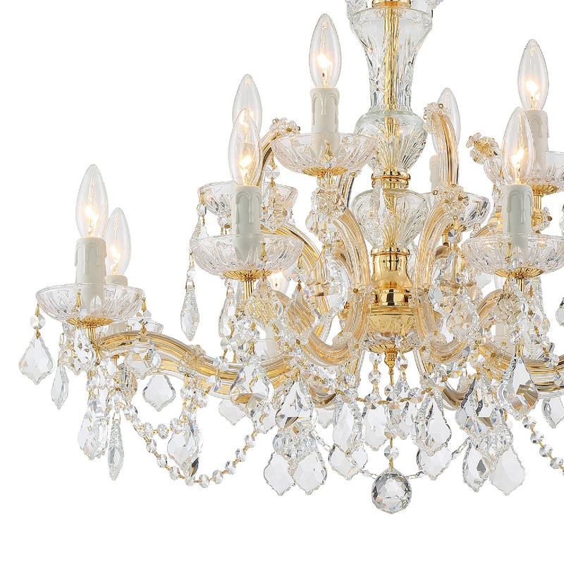 Crystorama 4479-GD-CL-SAQ Maria Theresa 12 Light Chandelier Gold Alternate Image 4.jpg