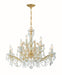 Crystorama 4479-GD-CL-SAQ Maria Theresa 12 Light Chandelier Gold Main Image.jpg
