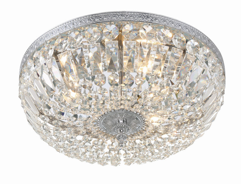 Crystorama 716-CH-CL-MWP Ceiling Mount Three Light Flush Mount Polished Chrome Alternate Image 4.jpg
