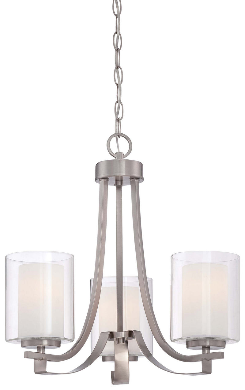 Minka-Lavery 4103-84 Parsons Studio Three Light Chandelier, Brushed Nickel Main Image.jpg