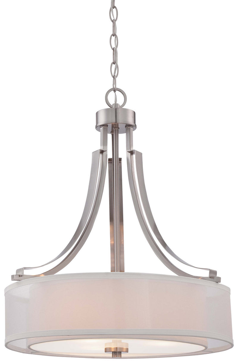 Minka-Lavery 4104-84 Parsons Studio Three Light Pendant, Brushed Nickel Main Image.jpg