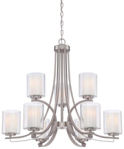 Minka-Lavery 4109-84 Parsons Studio Nine Light Chandelier, Brushed Nickel Main Image.jpg