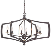 Minka-Lavery 4376-579 Middletown Six Light Chandelier, Downton Bronze With Gold Highlights Main Image.jpg