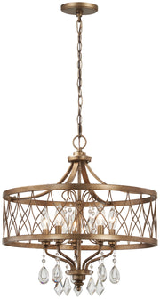 Minka-Lavery 4404-581 West Liberty Five Light Chandelier, Olympus Gold Alternate Image.jpg