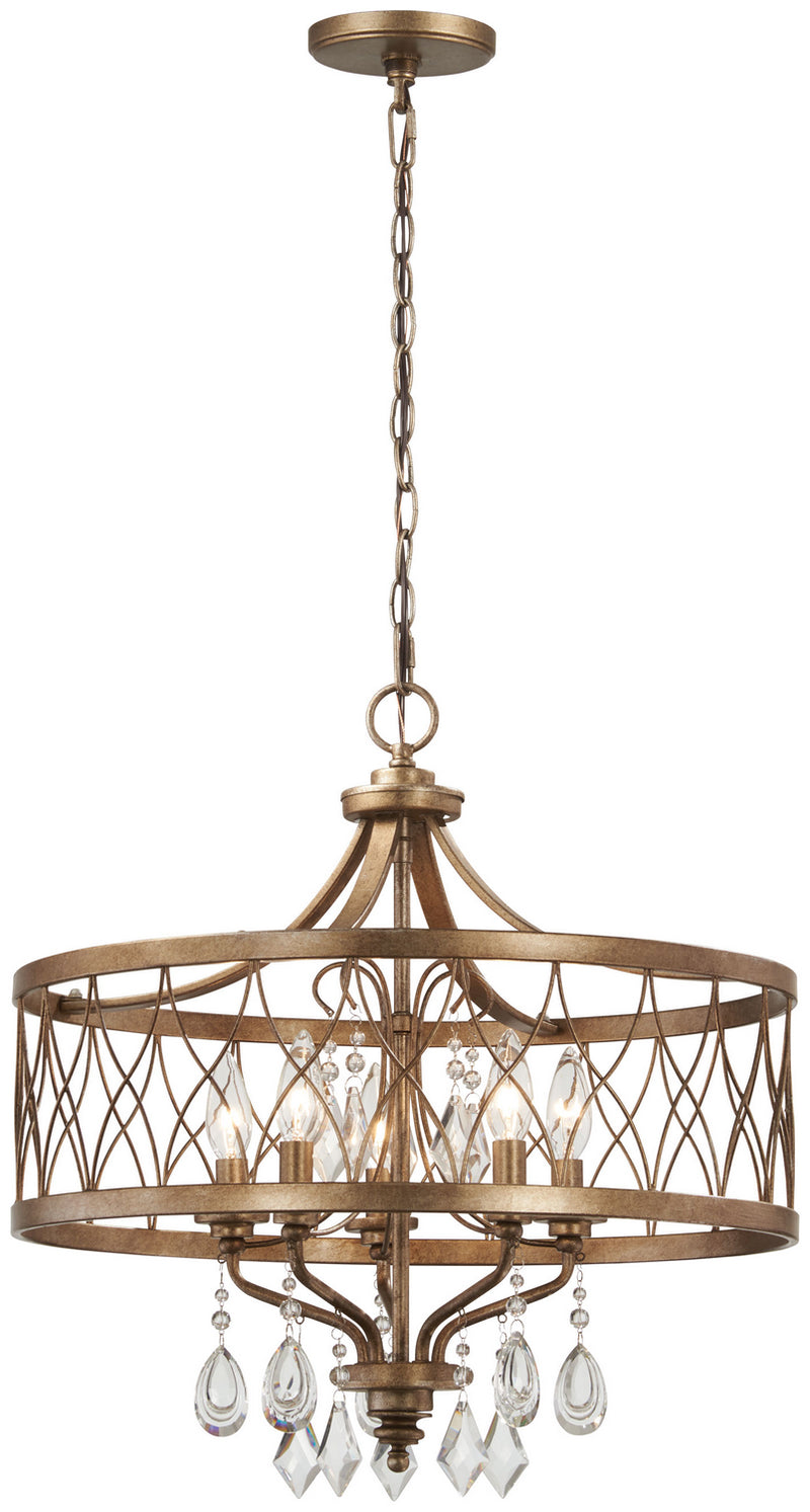 Minka-Lavery 4404-581 West Liberty Five Light Chandelier, Olympus Gold Alternate Image.jpg