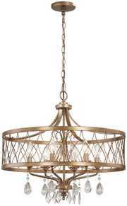 Minka-Lavery 4406-581 West Liberty Six Light Chandelier, Olympus Gold Alternate Image.jpg