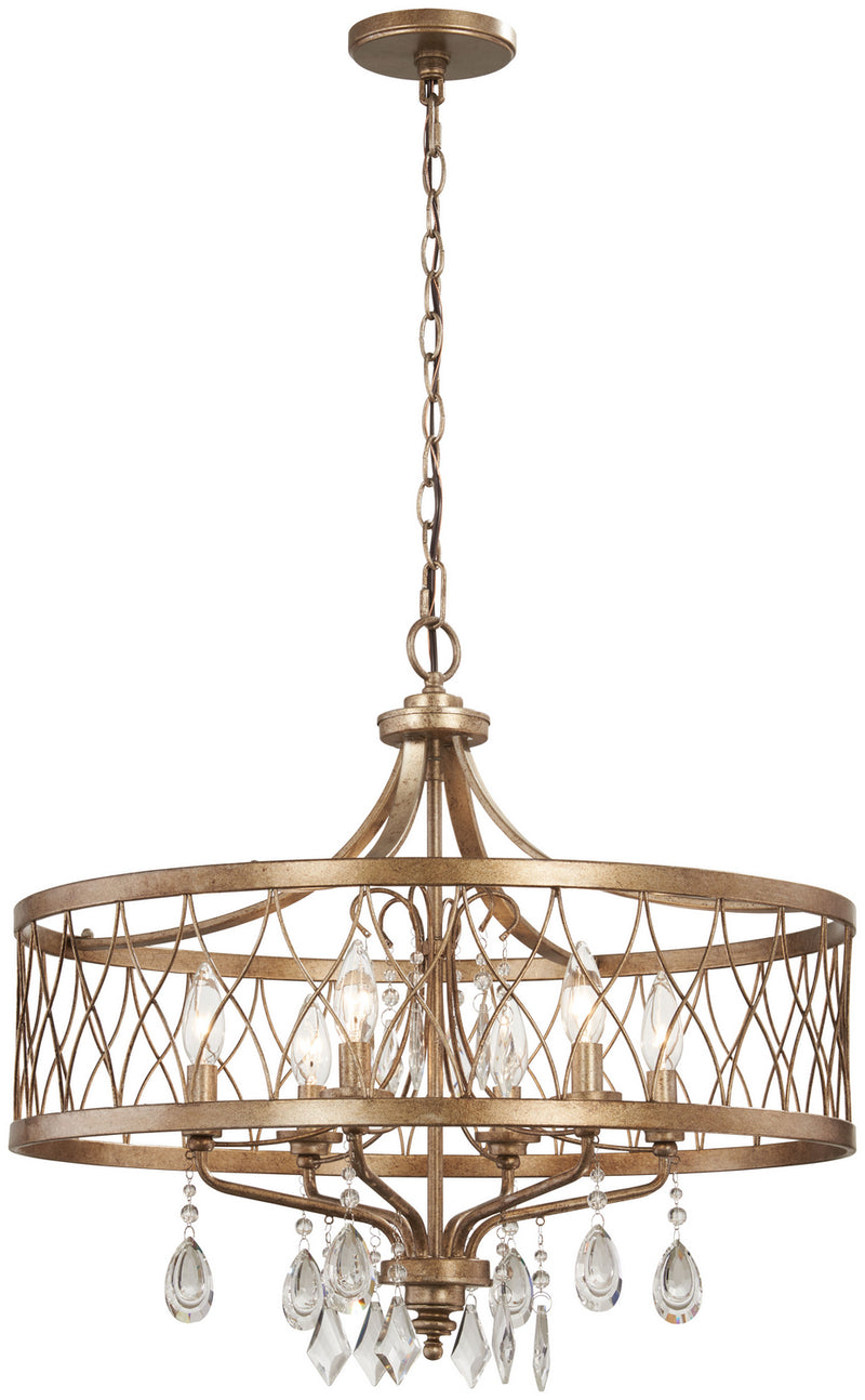 Minka-Lavery 4406-581 West Liberty Six Light Chandelier, Olympus Gold Alternate Image.jpg