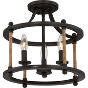 Quoizel FTR1713IB Frontier Three Light Semi-Flush Mount, Imperial Bronze Main Image.jpg