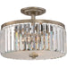 Quoizel MIR1715VG Mirage Three Light Semi-Flush Mount, Vintage Gold Main Image.jpg