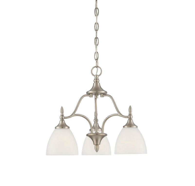 Savoy House 1-1000-3-SN Three Light Chandelier, Satin Nickel (2)