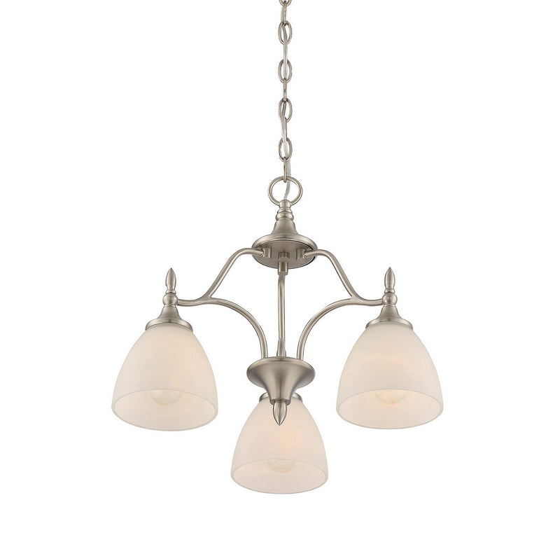 Savoy House 1-1000-3-SN Three Light Chandelier, Satin Nickel (3)