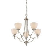 Savoy House 1-1001-5-SN Five Light Chandelier, Satin Nickel (3)