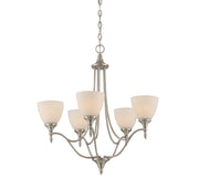 Savoy House 1-1001-5-SN Five Light Chandelier, Satin Nickel (4)