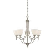 Savoy House 1-1001-5-SN Five Light Chandelier, Satin Nickel
