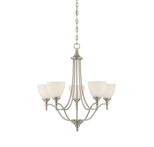Savoy House 1-1001-5-SN Five Light Chandelier, Satin Nickel