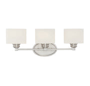 Savoy House 8-890-3-SN Three Light Bath Bar, Satin Nickel