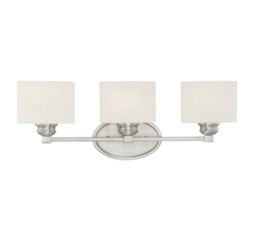 Savoy House 8-890-3-SN Three Light Bath Bar, Satin Nickel