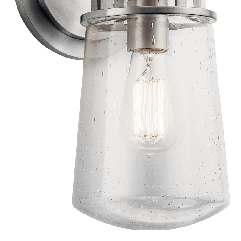 Kichler 49445BA One Light Outdoor Wall Mount, Brushed Aluminum (2)