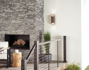 Kichler 49608AZTLED LED Outdoor Wall Mount, Textured Architectural Bronze (2)