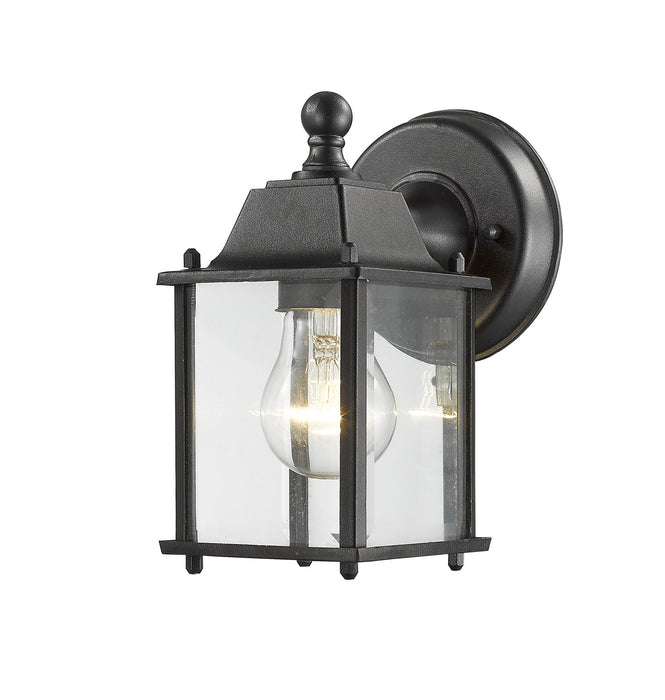 Z-Lite 551BK Waterdown One Light Outdoor Wall Sconce, Black Main Image.jpg