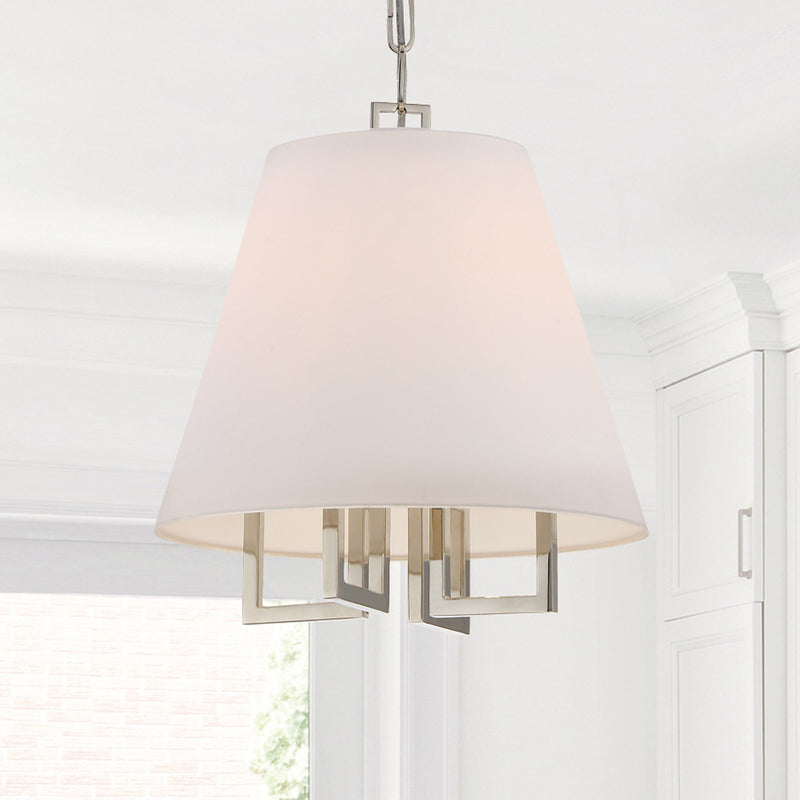 Crystorama 2254-PN Westwood Four Light Mini Chandelier Polished Nickel Alternate Image 4.jpg