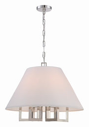 Crystorama 2256-PN Westwood Six Light Chandelier Polished Nickel Alternate Image.jpg