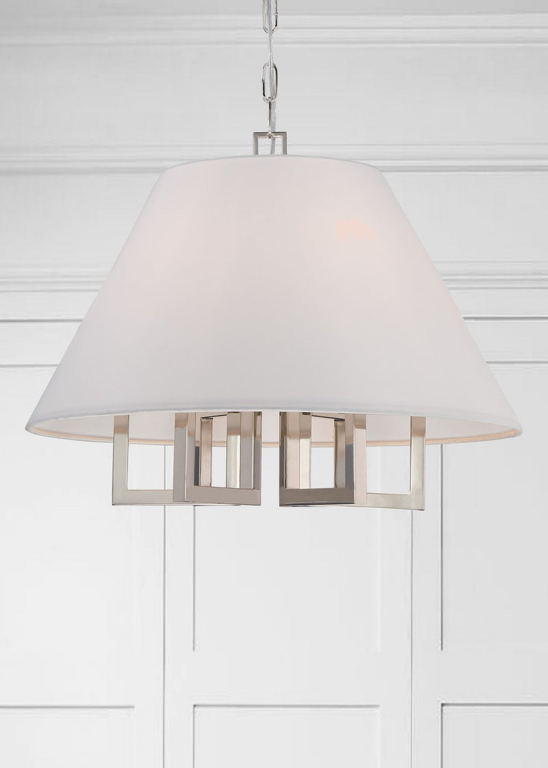 Crystorama 2256-PN Westwood Six Light Chandelier Polished Nickel Alternate Image 4.jpg