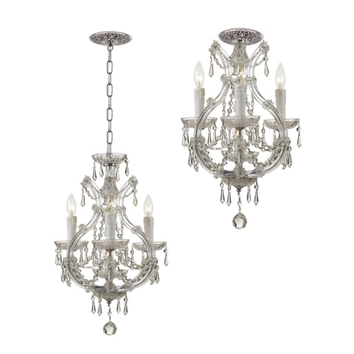 Crystorama 4473-CH-CL-I Maria Theresa Four Light Mini Chandelier Polished Chrome Alternate Image.jpg