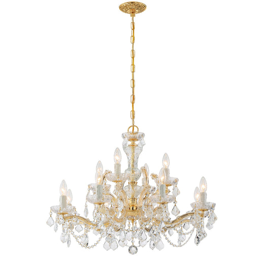 Crystorama 4479-GD-CL-I Maria Theresa 12 Light Chandelier Gold Alternate Image.jpg