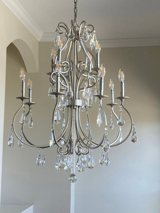 Crystorama 5019-OS-CL-MWP Ashton Nine Light Chandelier Olde Silver Alternate Image.jpg