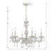 Crystorama 5036-AW-CL-MWP Paris Market Six Light Chandelier Antique White Alternate Image 2.jpg