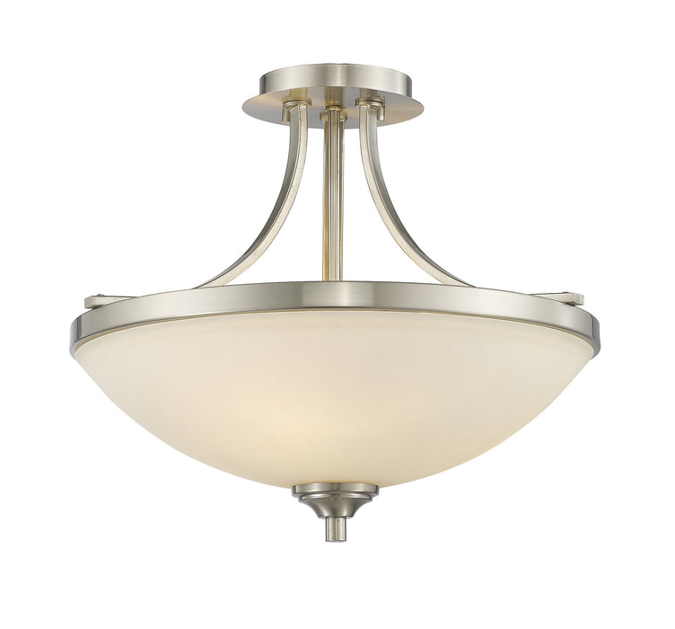 Z-Lite 435SF-BN Bordeaux Three Light Semi Flush Mount, Brushed Nickel Main Image.jpg