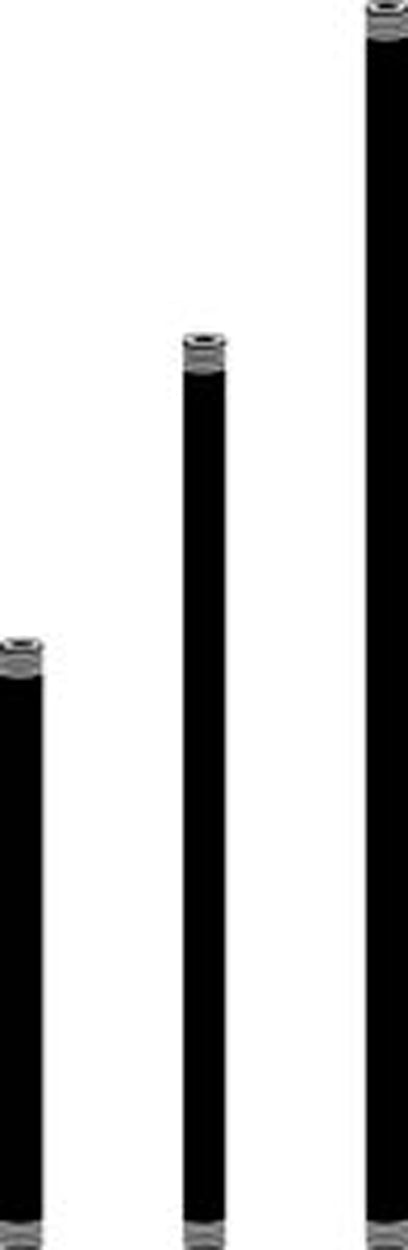 Kichler 15656BKT Stem 1/2NPSM 12 in, Textured Black