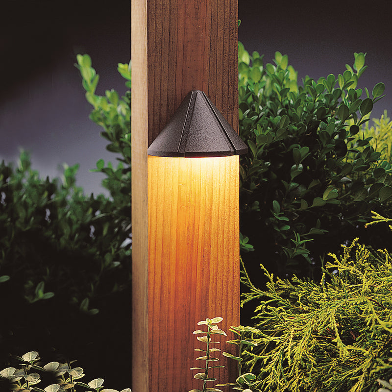 Kichler 15765AZT27R LED Deck Light, Textured Architectural Bronze