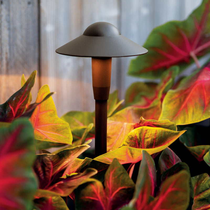 Kichler 15870AZT27R LED Path Light, Textured Architectural Bronze (3)