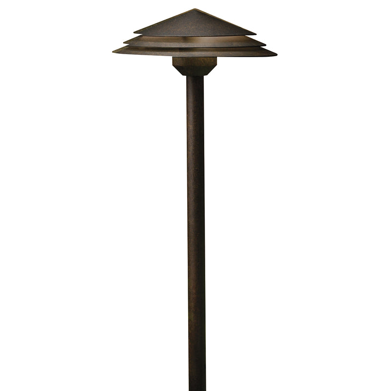 Kichler 16124AGZ27 LED Path Light, Aged Bronze