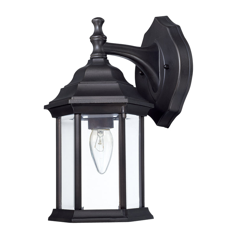 Capital Lighting 9830BK One Light Outdoor Wall Lantern, Black Main Image.jpg