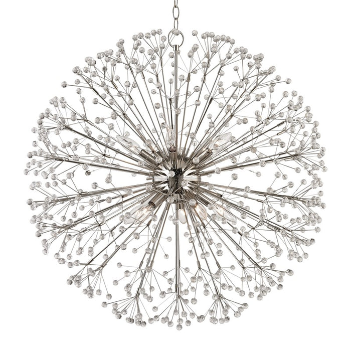 Hudson Valley 6030-PN Dunkirk Ten Light Chandelier, Polished Nickel Main Image.jpg