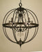 Framburg 1069 BN Compass Five Light Foyer Chandelier, Brushed Nickel Main Image.jpg