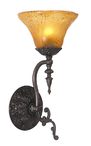 Framburg 1111 MB Compass One Light Wall Sconce, Mahogany Bronze Main Image.jpg