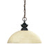 Z-Lite 100701OB-DGM14 Shark One Light Pendant, Olde Bronze Main Image.jpg