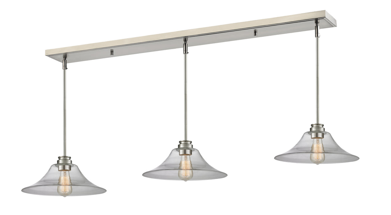 Z-Lite 428MP14-3BN Annora Three Light Island Pendant, Brushed Nickel Main Image.jpg